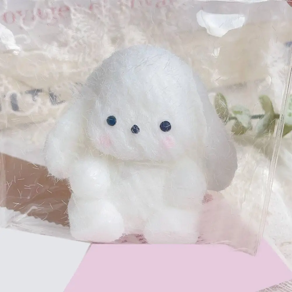 

Mochi Kawaii белый плюшевый Lop Ear кролик мать ребенок медведь щепотка игрушки для снятия стресса детские игрушки игрушка-непоседа