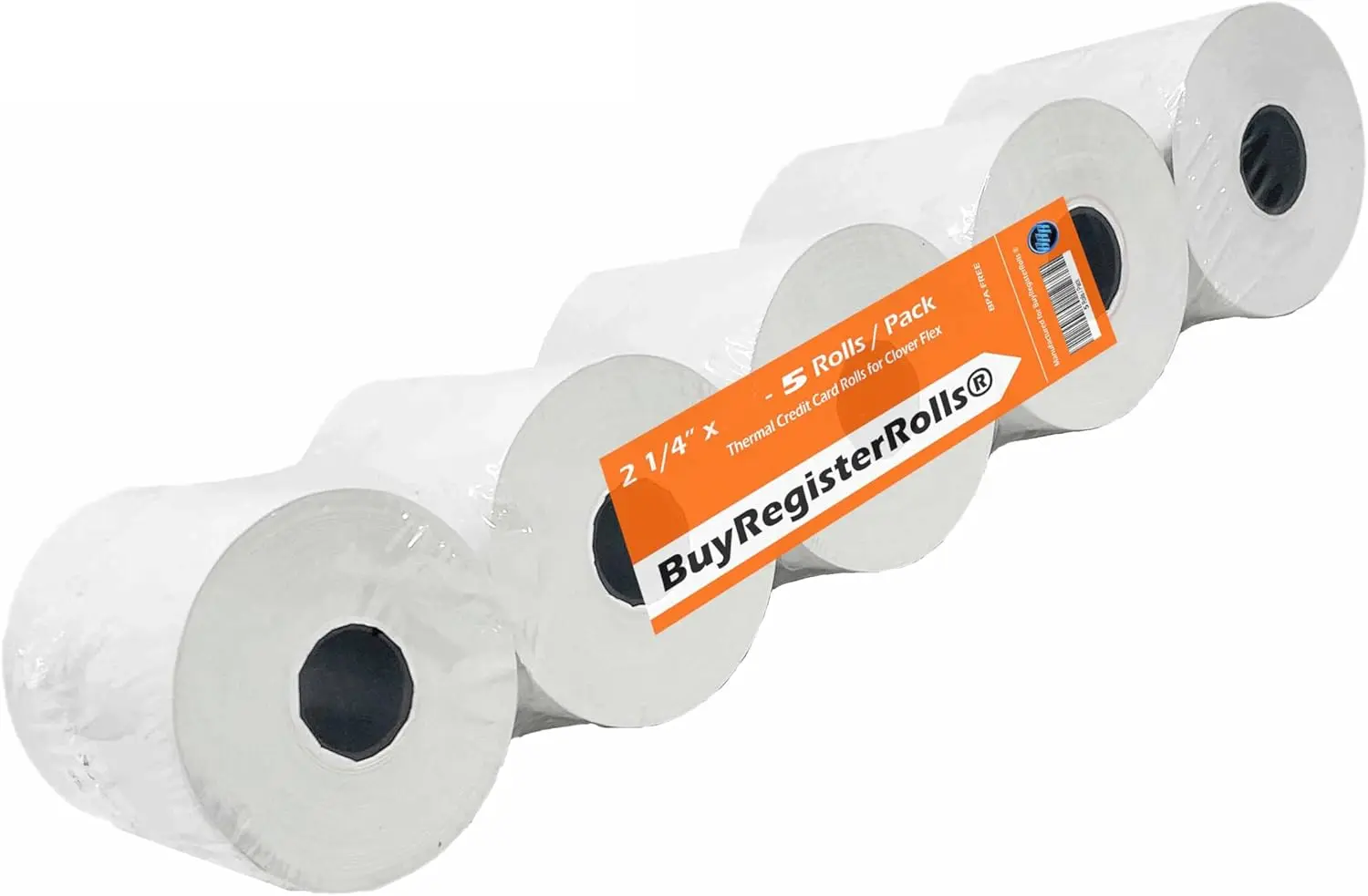 

5 Rolls 2.25x85ft Thermal Paper for POS/Cash Register, Fits All Credit Card Terminals