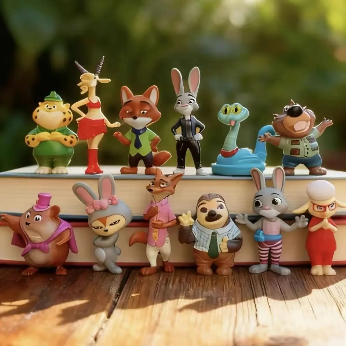 12Pcs Zootopia 2 Cartoon Anime Figure Nick Fox Judy Zootropolis Utopia Action Figure Toys kids Room Ornaments Cake Topper