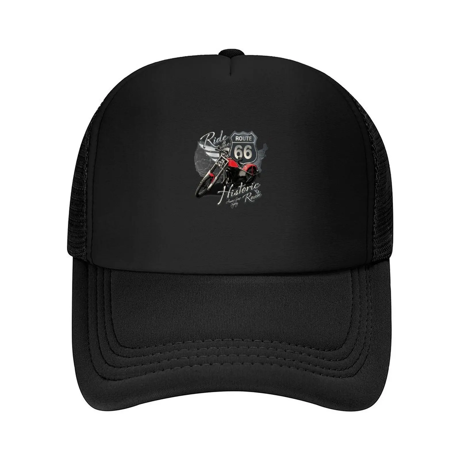 

Travel - Motorcycle Ride The Historic Route 66 Baseball Cap tactical cap Designer Hat Ladies Men's