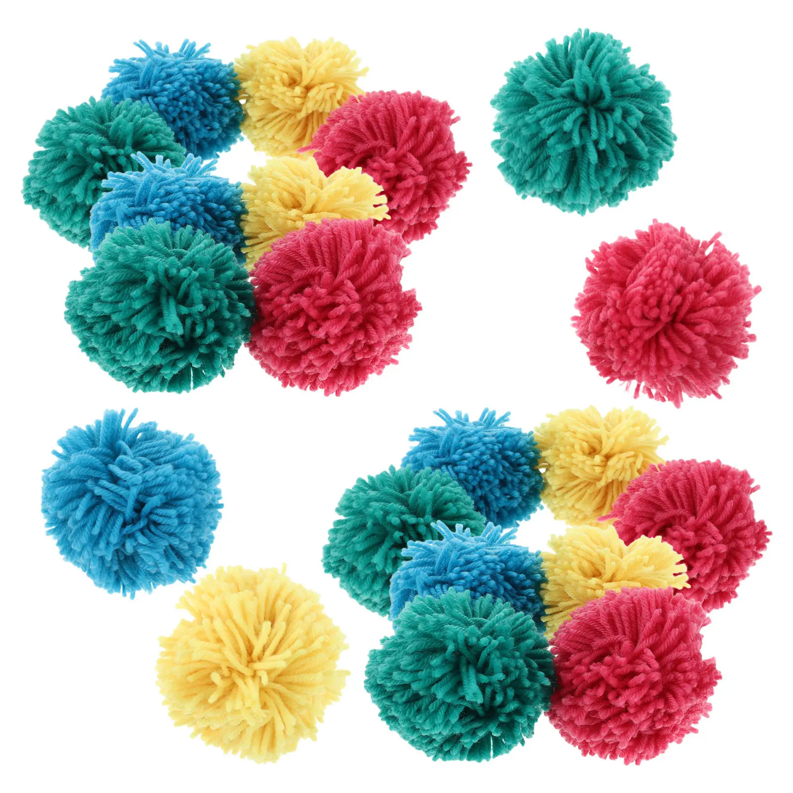 

20Pcs Yarn Dodgeball 9Cm Colorful Soft Playground Kickball Set Outdoor Physical Education Equipment School Recess Sports
