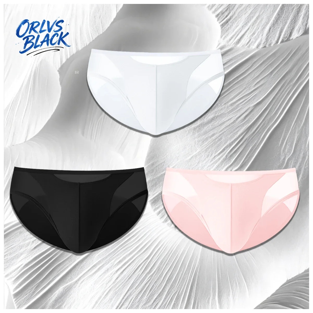 3PCS Invisible Seamless Mens Bikini Underwear Ultra Soft Cooling Breathable Slim Fit Daily Briefs AD311