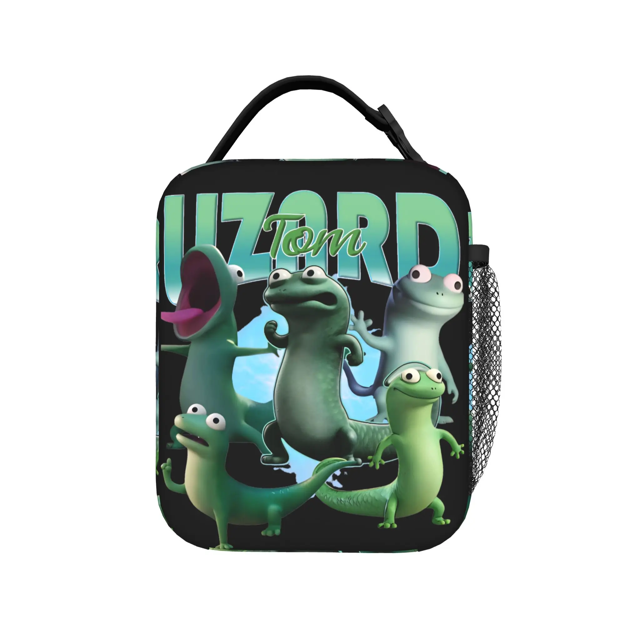 Tom Lizard Movie Animation Insulated Lunch Bag Thermal Bag Reusable,Meal Container Hoppers Large Tote Lunch Box Girl Boy Beach