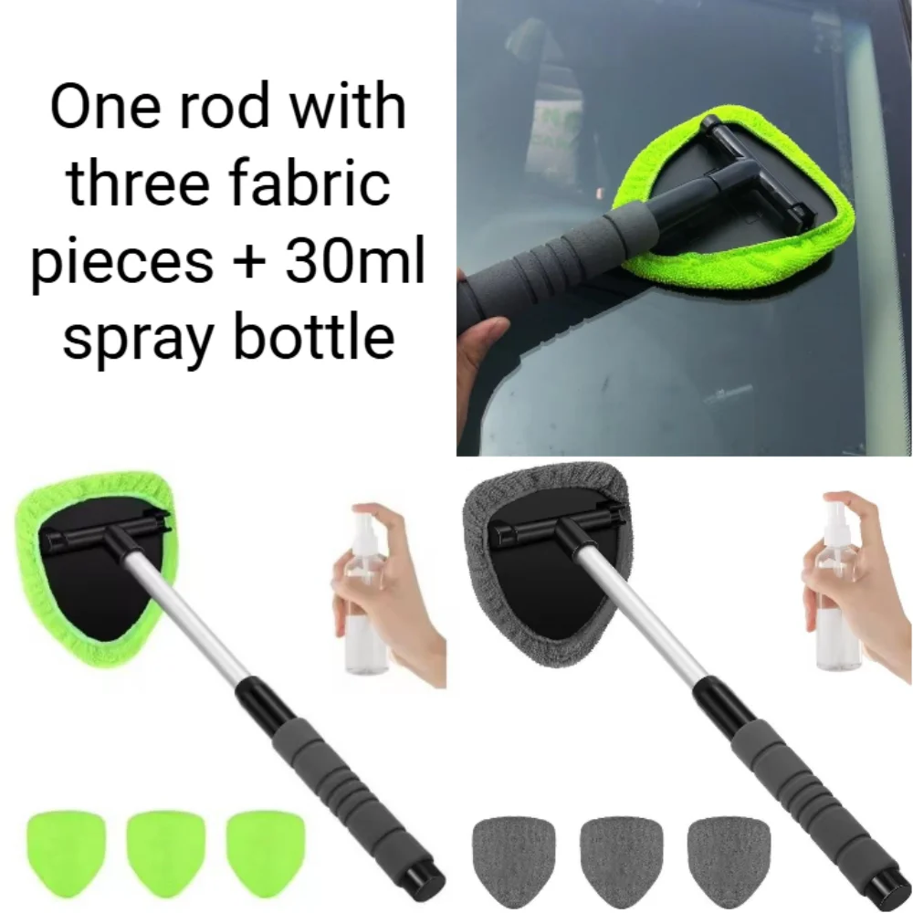 Car Mop Cleaning Windows Windshield Fog Cleaning Tool Washing Rag Window Wipe Home Office Duster Brush Auto Glass Cloth Cleaner