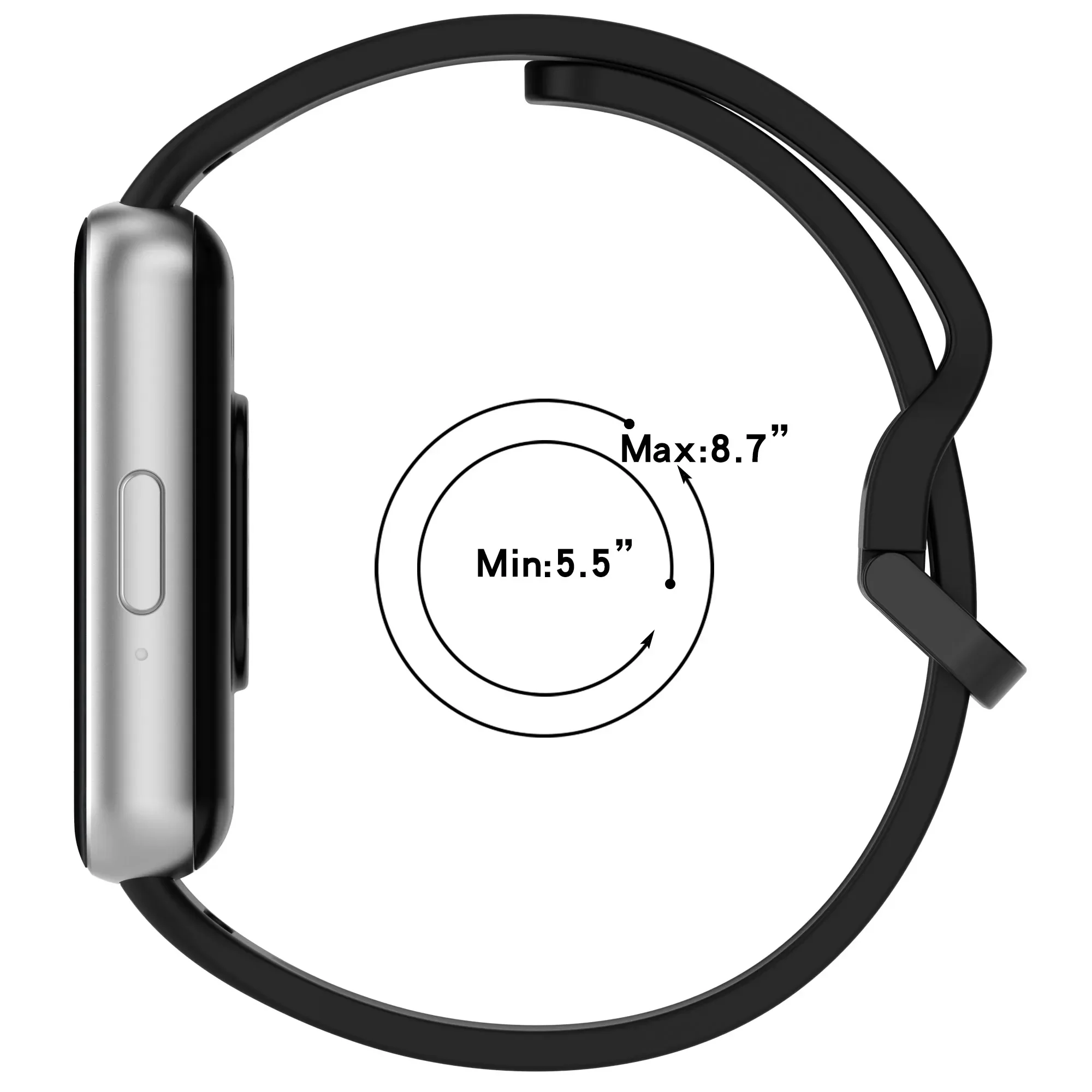 Silicone Strap+Case Kit For Samsung Galaxy Fit 3 Sports wristband Omni-Directional Protective Shell Cover Samsung Galaxy Fit 3