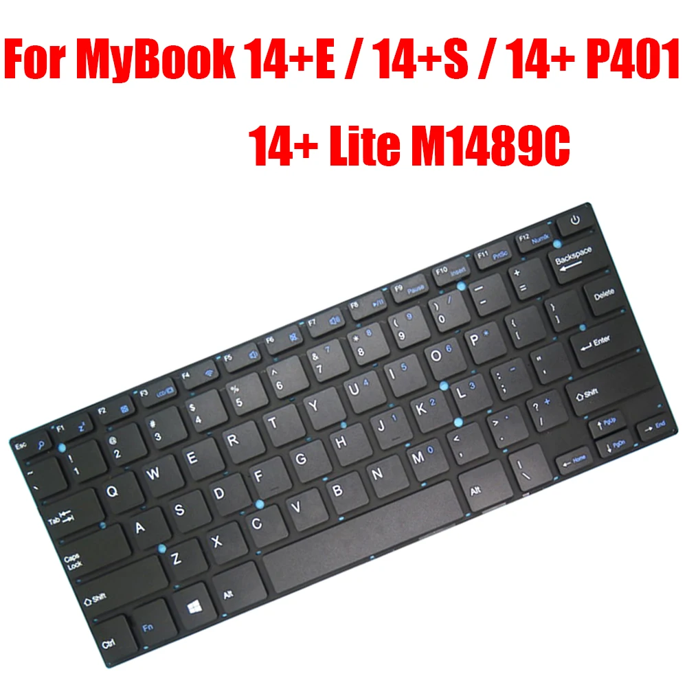 

Replacement Laptop Keyboard For Axioo For MyBook 14+E / 14+S / 14+ Lite M1489C / 14+ P401 NBAX1931NR English US Black