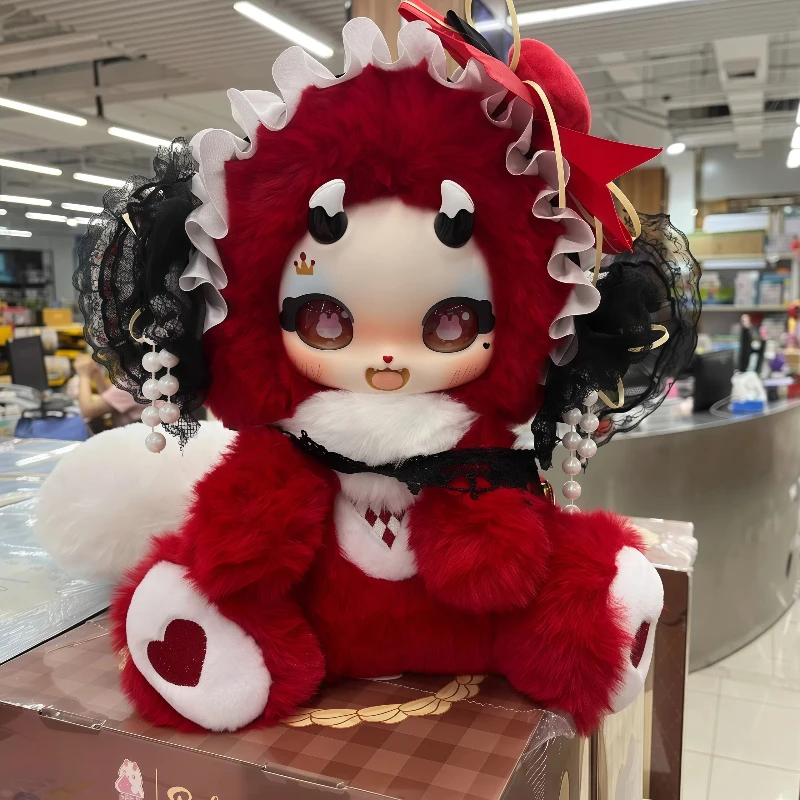 Authentic Boboco 500% Big Ai Lifen Hat Purple Jun Red Plum Fur Soft Toy Display Item Doll Trendy Toy Cute Girl Birthday Gift