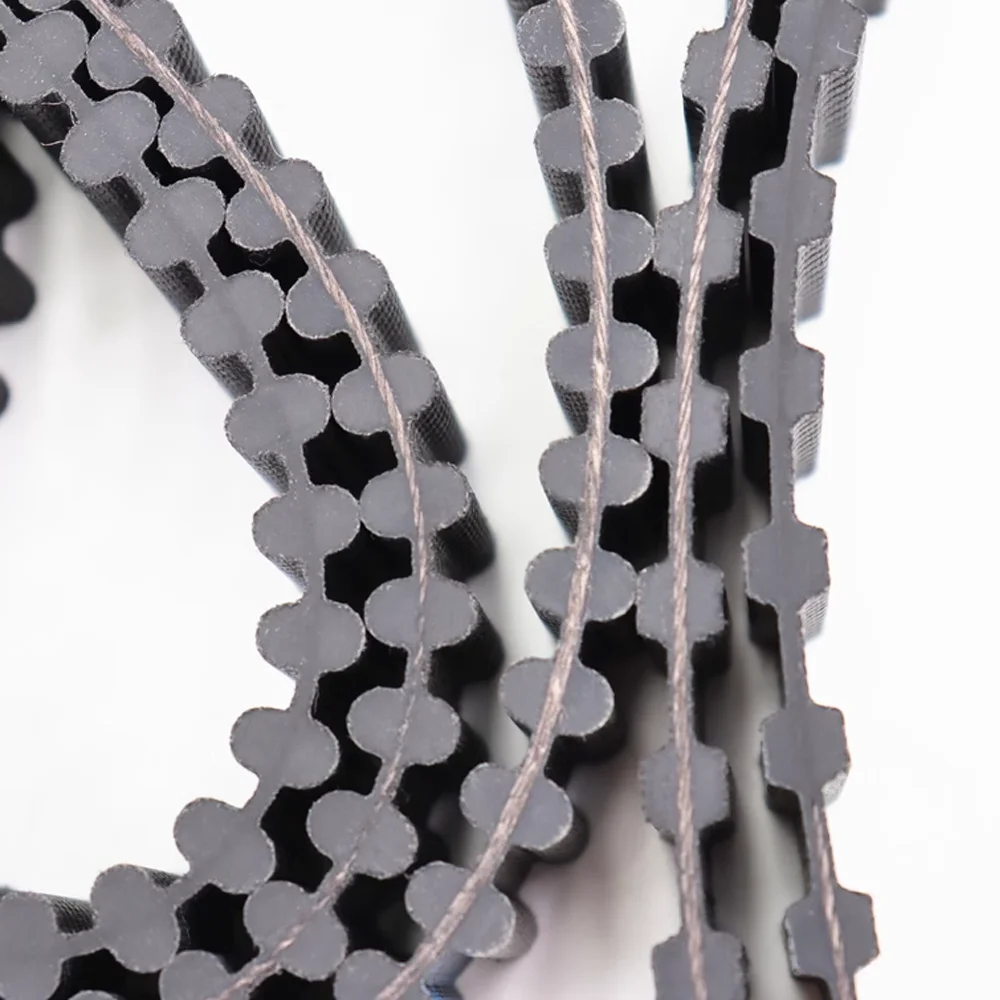 DAS14M 2002mm/2100mm/2240mm/2310mm/2380mm/2450mm/2506mm/2590mm/2660mm/2800mm 両面歯付きシンクロベルト ピッチ=14mm