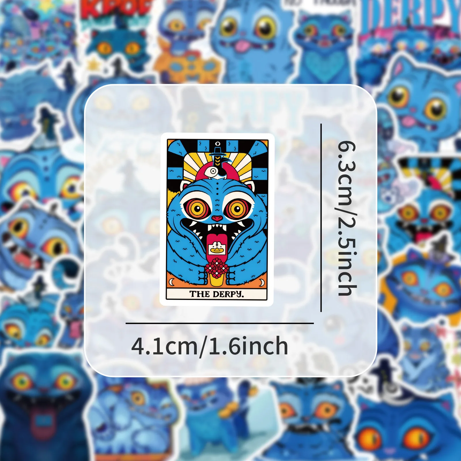 50 قطعة لطيف KPop شيطان الصيادين ملصقات Derpy النمر الشارات للهاتف المحمول حقيبة دفتر سكيت ملصقات مقاومة للماء #2