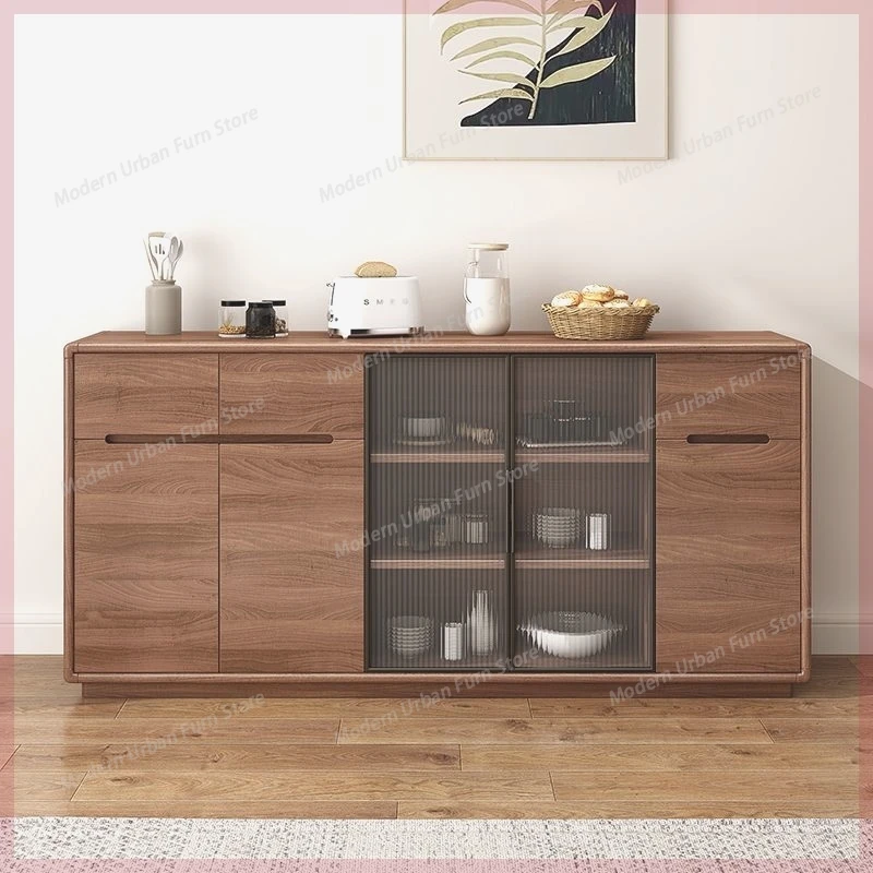America Solid Wood Sideboard Nordic Luxury Vintage Buffet Kitchen Cabinets Storage Dining Room Furniture Muebles De Comedor FYSC