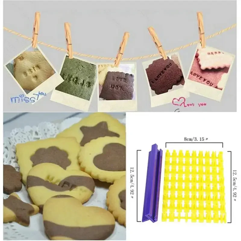 Biscuit Mold Alphabet Number Letter Polymer Clay Presser Stamp Embosser Mold Sealing Diy Biscuit Mold Set