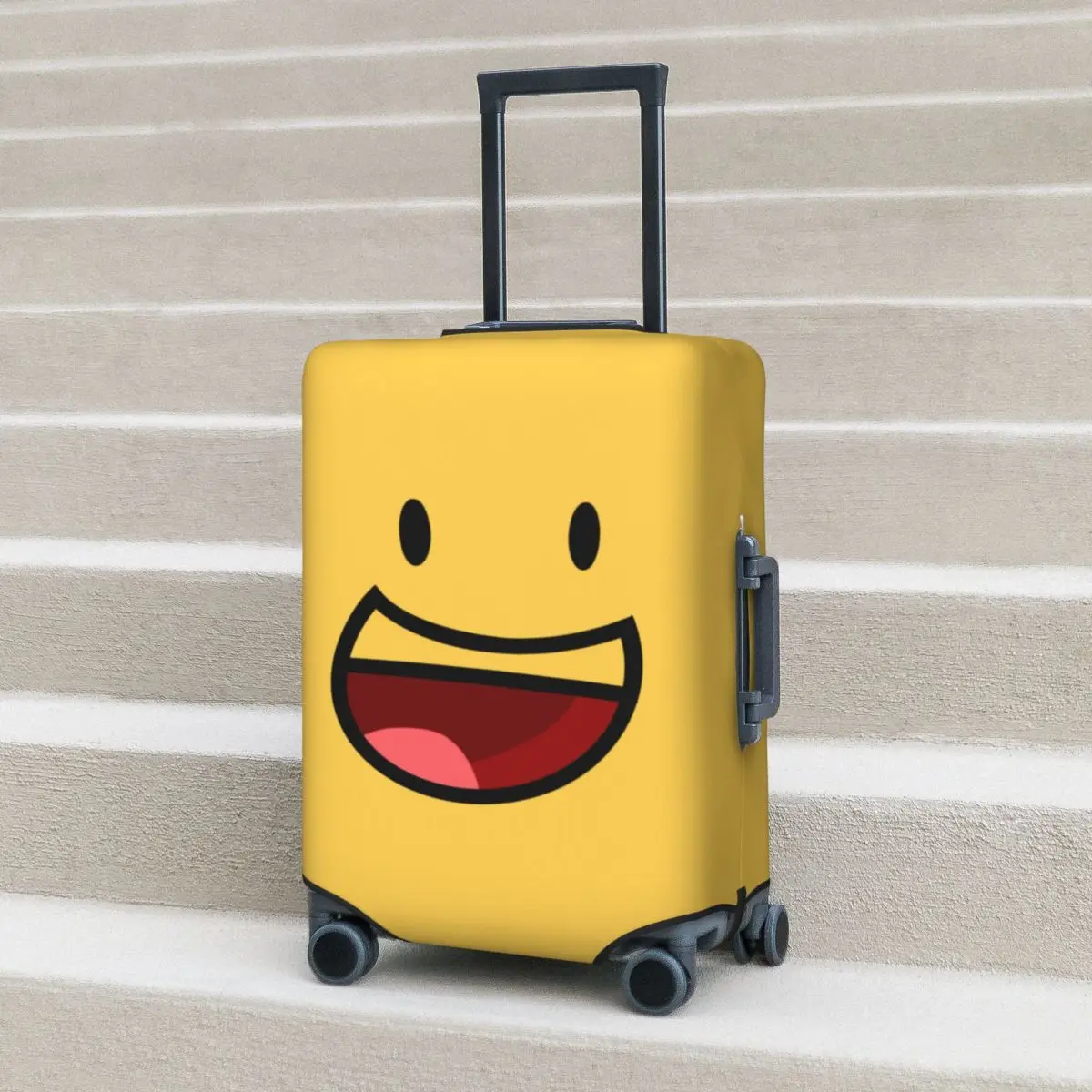 BFDI Big Smiley Face Funda protectora para maleta Fundas protectoras elásticas para equipaje de viaje para 18-32 pulgadas