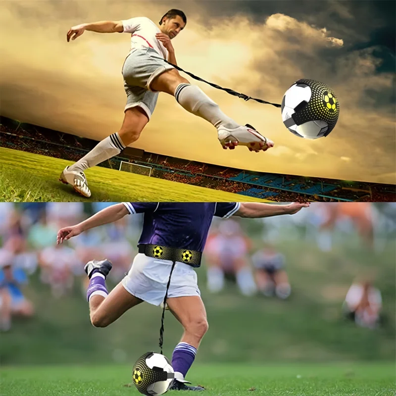 Outdoor-Sport-Spielzeugball mit elastischem Schaukel, Fußballtraining, Hilfspaket, körperliche Übung, persönliche Fähigkeiten, Übungsgurte