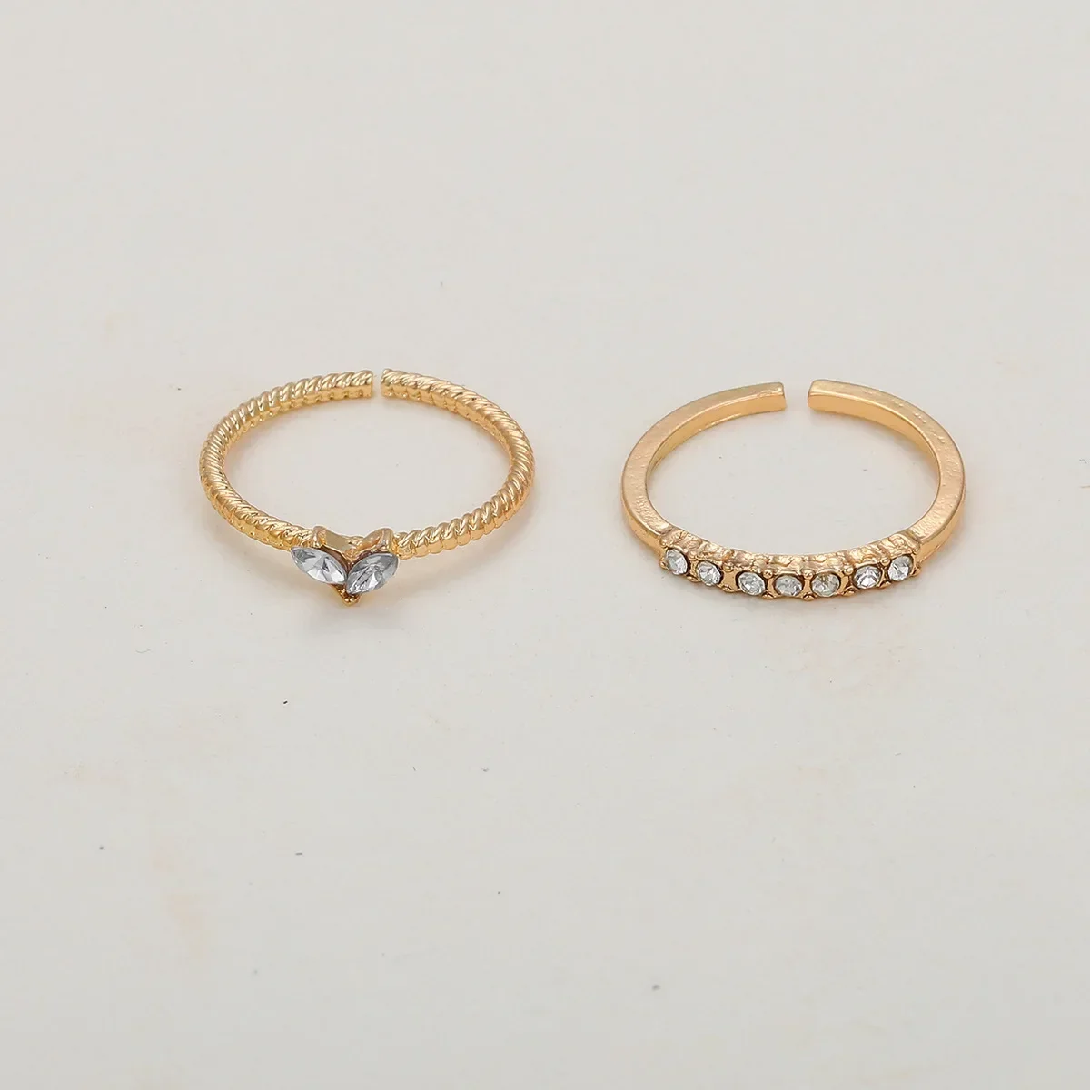 Luxury Zircon Heart Rings for Women Opening Adjustable Weave Rhinestone Ring Engagement Wedding Jewelry Fashion Girlfriend Gifts