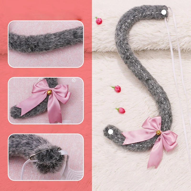 Cosplay Cat Tail Kitten Tail Show Anime Cat Ears Maid Cute Anime Accessories Halloween Party Costume Props Cat Tail Cosplay