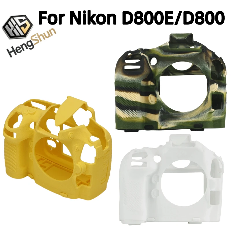 For Nikon D800E/D800 Camera Bag Soft Silicone Armor Camera Body Case SLR Protective cover Case + 1PCS Free Tempered Film