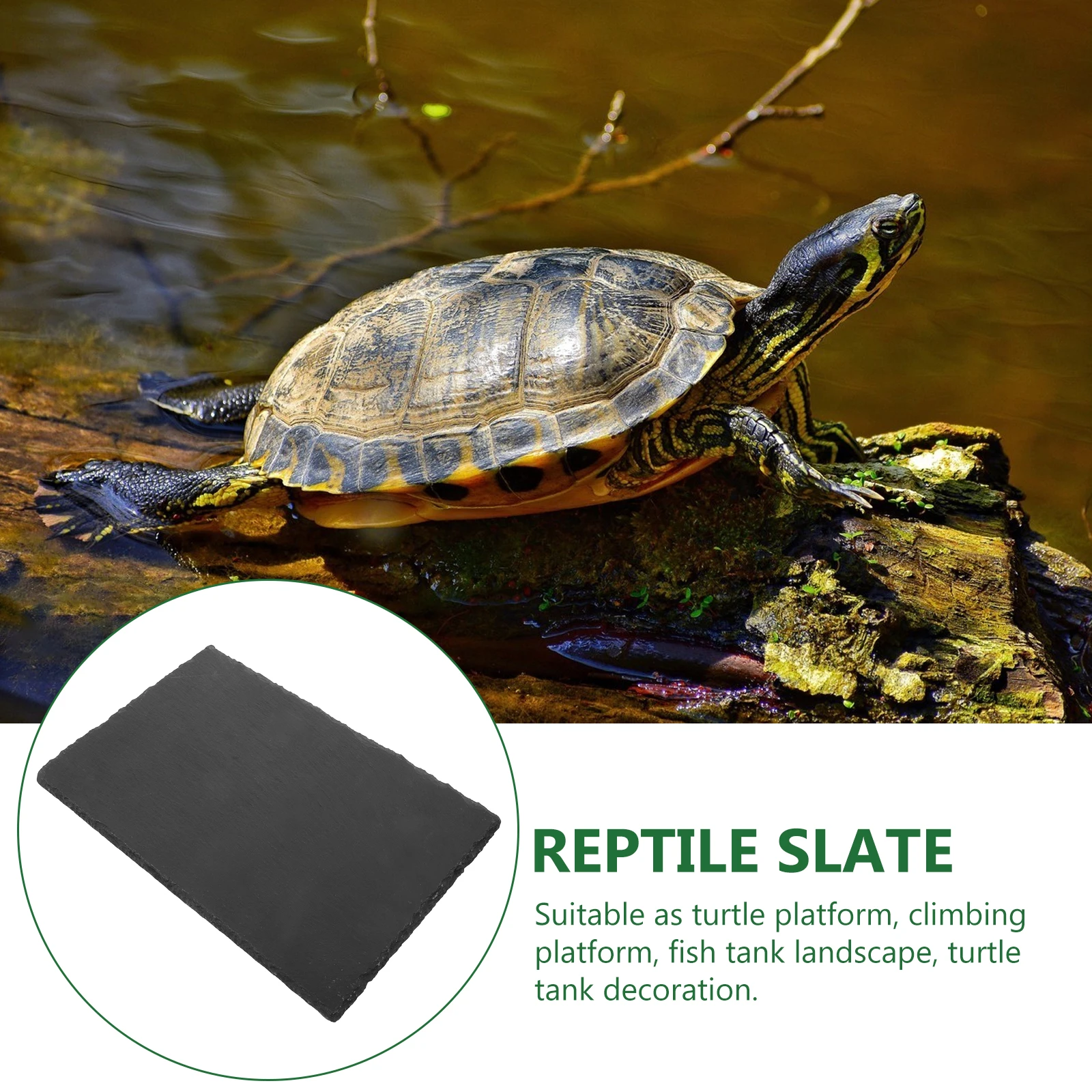 

20x30cm Reptile Turtle Basking Platform Tank Decor 800g Aquarium Landscaping Fish Tank Accessories Pet Supplies