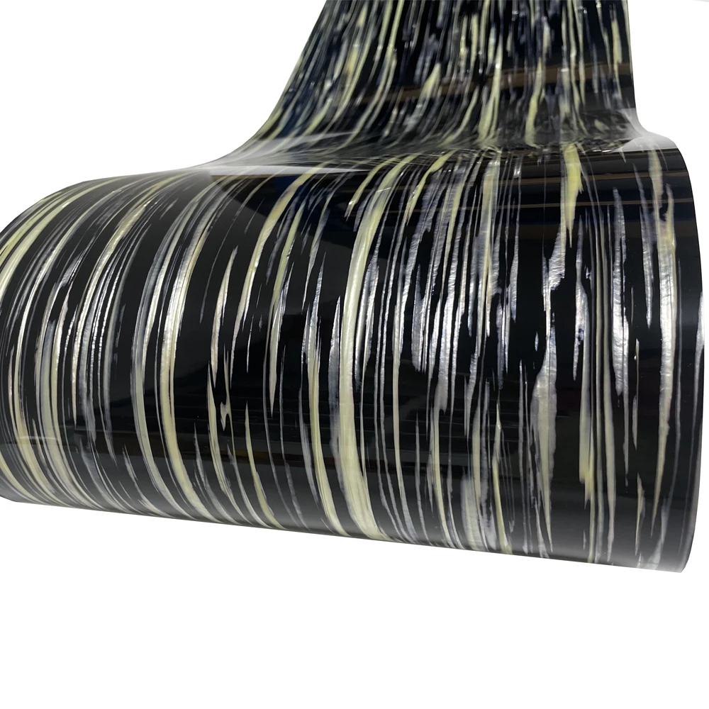 

DIY Drum Wrap 0.50mm Black and Beige Stripes Celluloid Sheet Musical Instrument Deco Sheet