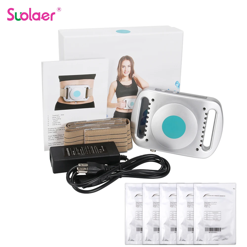 Máquina de congelación para perder grasa -8 ℃   Compresa fría, eliminador de grasa del vientre, máquina de criolipólisis adelgazante corporal, crioterapia, anticelulítico