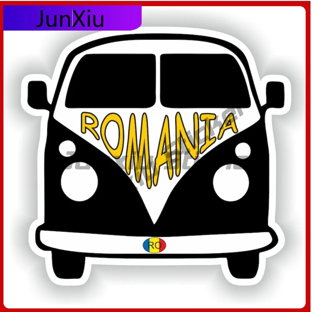 

Van Romania Sticker Funny Cool Cool Wall Camper Fade Resistant Body Decoration Vinyl Decal For Car Truck SUV Window Bumper