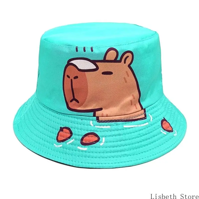 

124A Складная рыбацкая шляпа Cartoon Design Family Size Регулируется для пляжных мероприятий