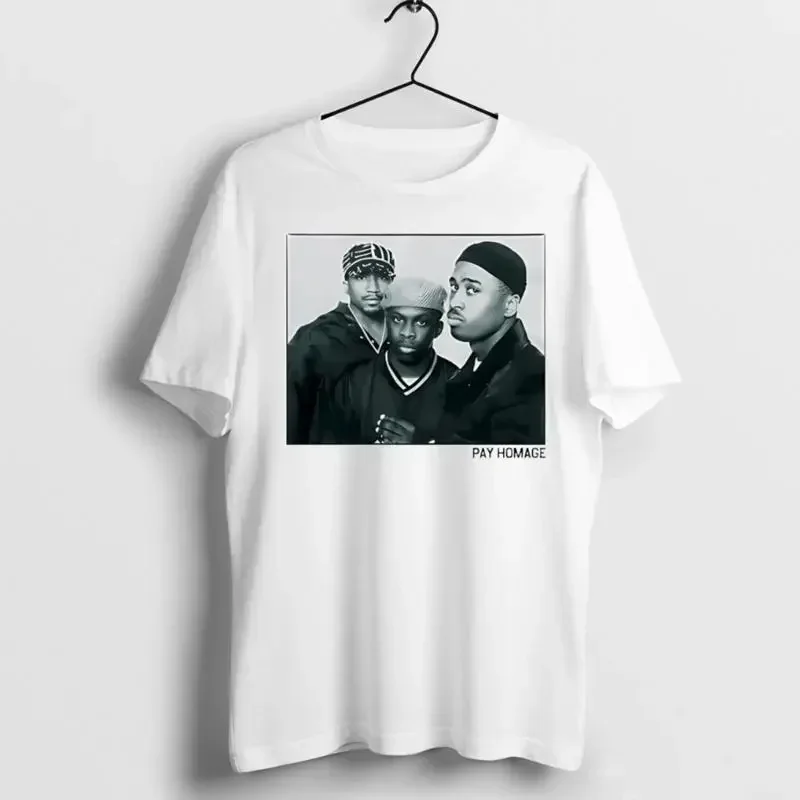 A Tribe Called Quest Pay Homage Black and White T shirt size S 5XL