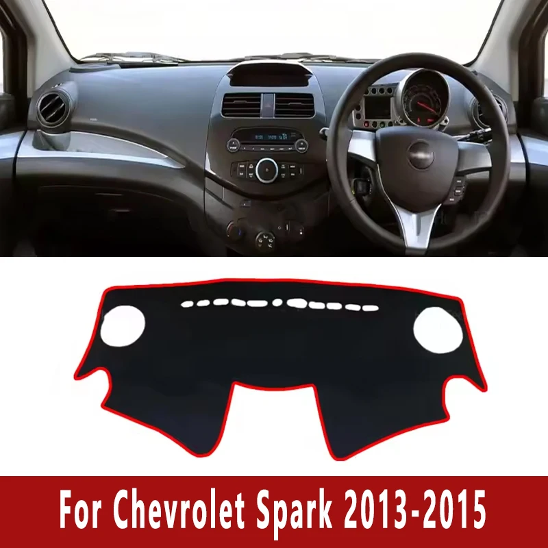 

Car Dashboard Mat Dash Cover Central Control Pad Custom for Chevrolet Spark 2013 2014 2015 Nonslip Cape Sunshade Accessories