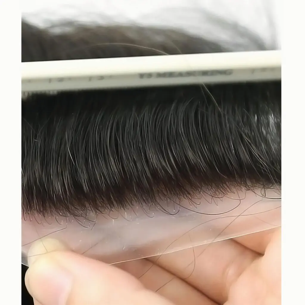 Nlw toupee para homens cabelo humano prótese 0.04mm pele fina sistema de substituição do cabelo do plutônio unidades cabelo peças base 10*8