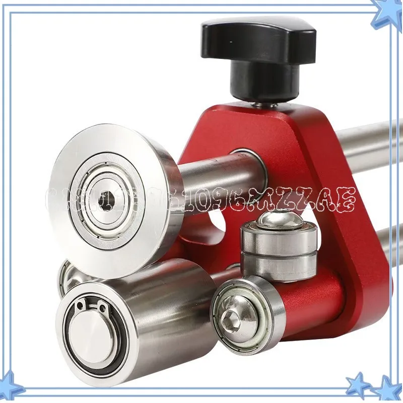 Manual Metal Plate Folding Machine, Multifunctional Adjustable Sheet Metal Edge Bender with Roller Bending Tool