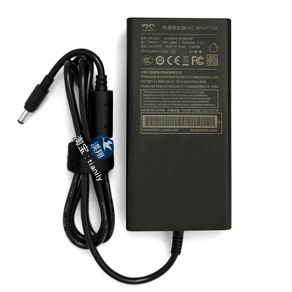 Genuine AOYUAN AY240CA-ZF195118P 19.5V 11.8A 230W 5.5x2.5mm AC Adapter For MECHREVO Laptop Power Supply Charger