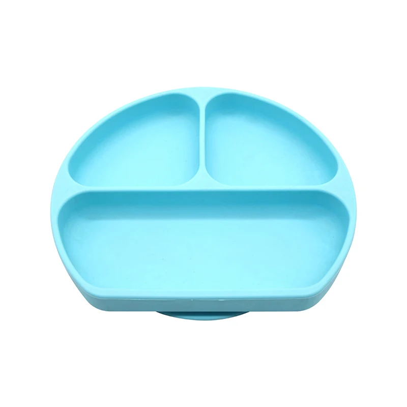 Baby Silicone Sucker Dishes Plate Bowl Tableware Set Newborn Feeding Set Table Mat Suction Tray Learning Eating For Children