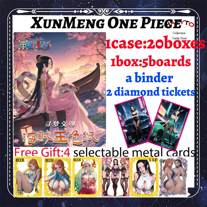 

2025 Newest XunMeng Culture One Piece Boards Anime Collection Nami Sanji Zoro Doujin CCG Rare Card SSP SSR Kids Toy Gifts