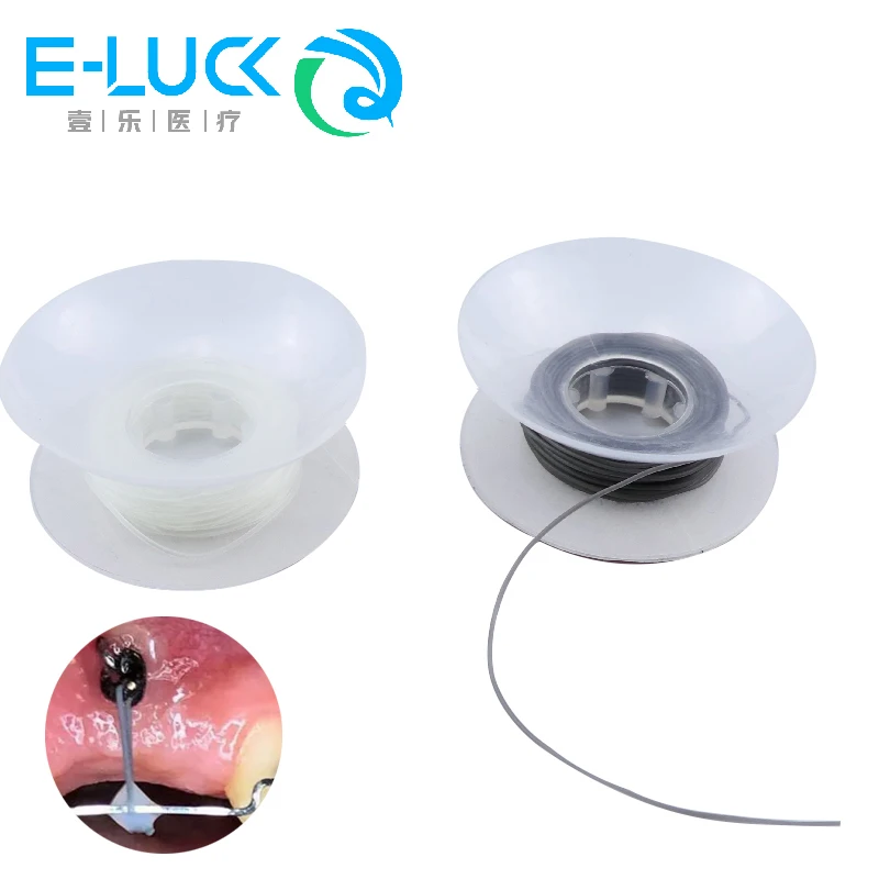 1 roll Dental Orthodontic Thread Power Elastic Archwire Sleeve Power Solid Thread Dental Power Thread 0.030 Dentist Tool