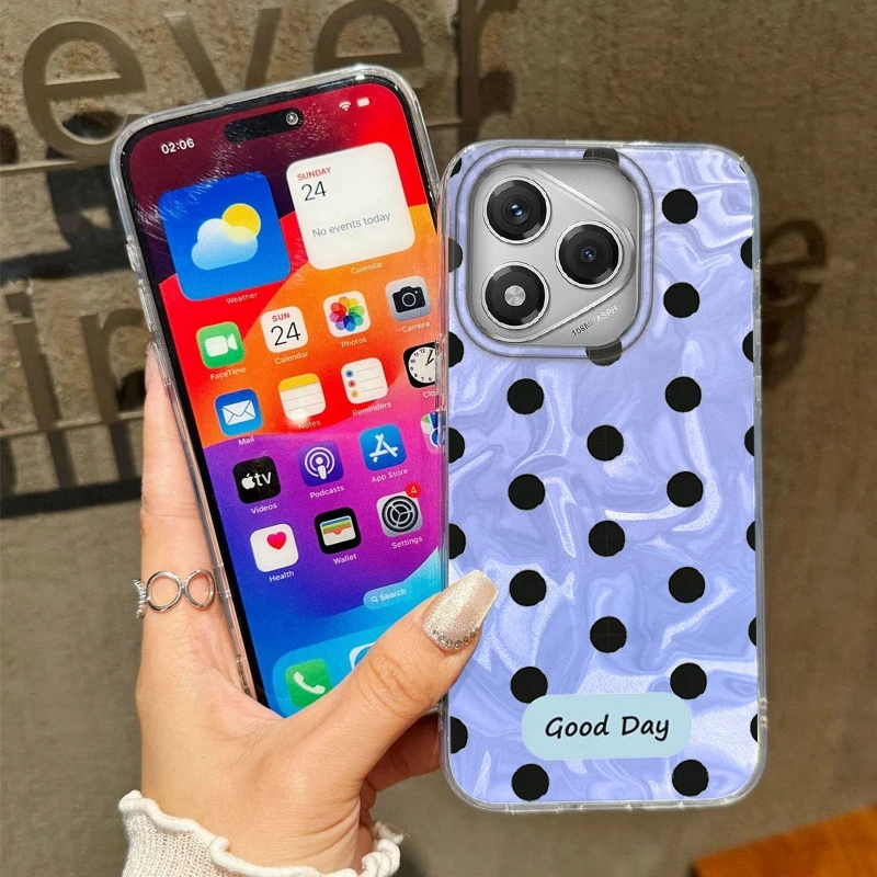 Funda de lunares para mujer y niña, funda para Honor 400 Pro X9c Magic7 Magic6 Magic5 200 Lite 200Pro Smart X9a X8a X8b X8c X7c X8