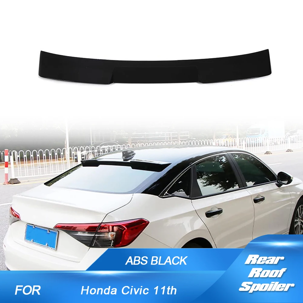 

Car Rear Spoiler for Honda Civic 11th Gen Sedan 2022 2023 Car Rear Window Roof Spoiler Gloss Black ABS Rear Spoiler Wing Lip