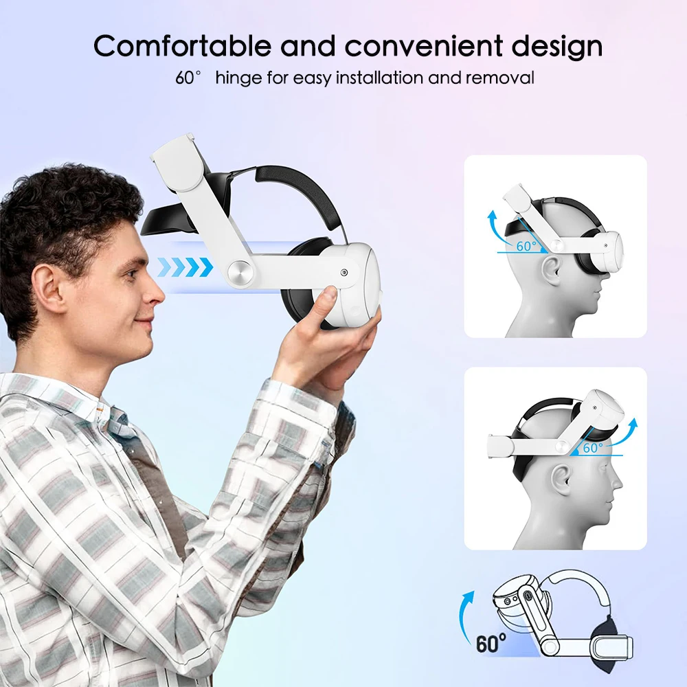 Ремешок на голову с аккумулятором 10000 мАч для Meta Quest 3/3S Elite, сменный ремешок 18 Вт, быстрая зарядка, регулируемые удобные аксессуары VR