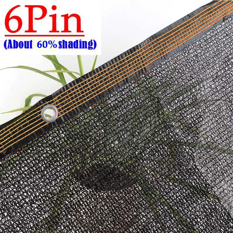 6Pin 60% Shading Garden Sun Shade Nets Greenhouse Shading Cover Home Car Shed Awning Agriculture Sunshade Cloth