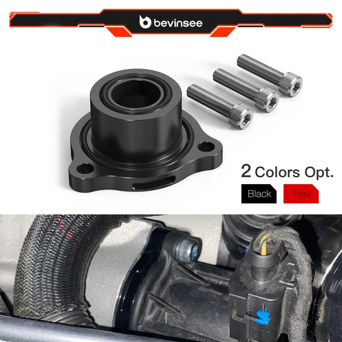 BEVINSEE Espaciador de válvula de soplado atmosférico para Audi A3 8V/A4 B9/A5 8W/TT 8S/Allroad C8, Q5 S3 RS3, para VW GTI Golf Mk7 Mk7.5