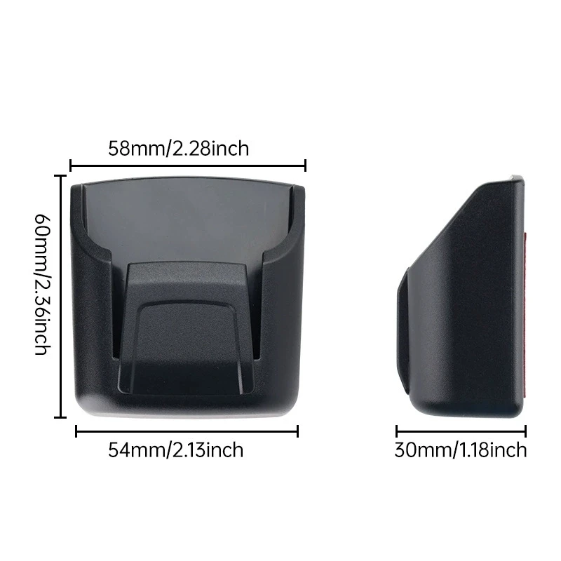 Multi Function Car Key Holder With Sticker Car Fob Remote Key Storage Box Dashboard Centre Control Mount Card Holder