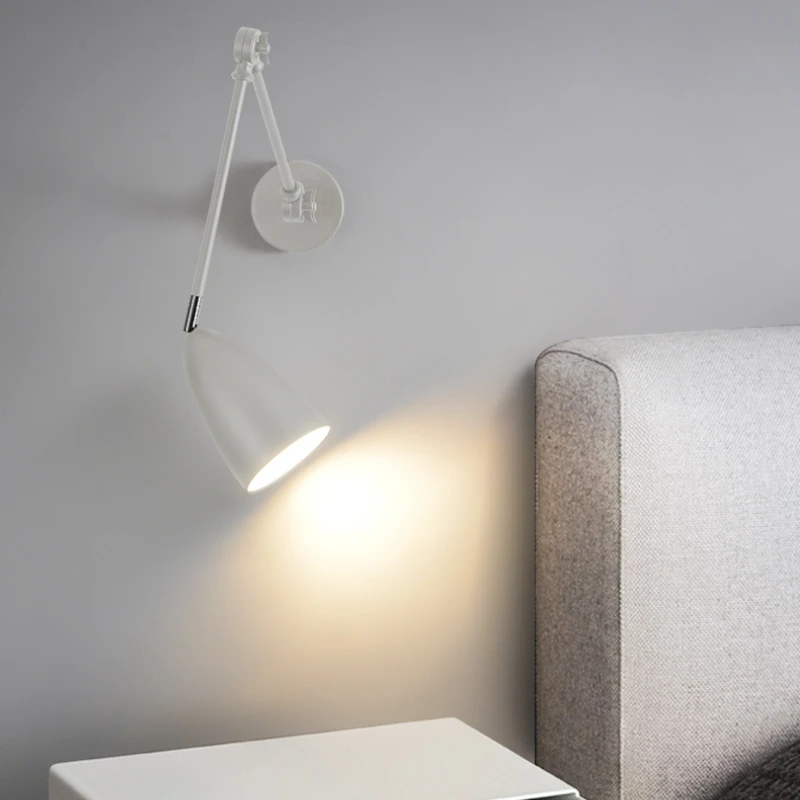 Candelabro de pared moderno para interiores, iluminación Led ajustable, accesorio para el hogar, dormitorio, lámparas de noche, decoración de sala