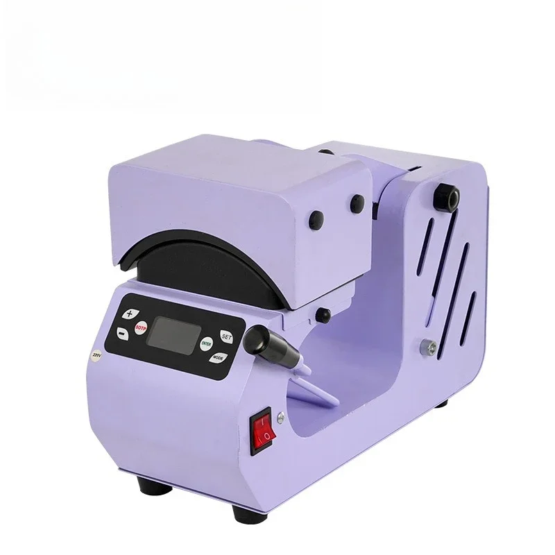 Electric double hat pad pressing machine, automatic heat transfer curved DIY pattern small hat baking machine