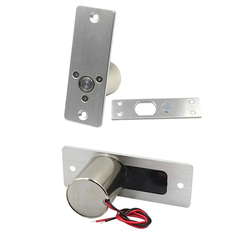 

12V Electric Drop Bolt Lock Embed Install Stainless Steel Mortise Bolt Locks Waterproof Normally Closed Magnetic Induction Lock