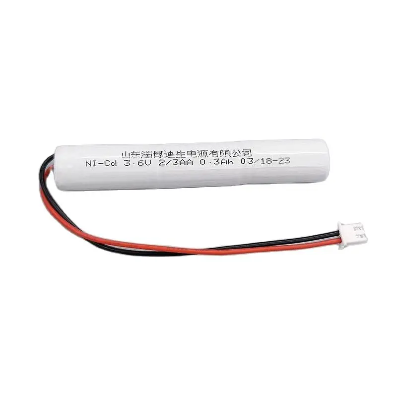 La luz de emergencia contra incendios de Ni-Cd 3.6V 0.3Ah parte el paquete de batería recargable