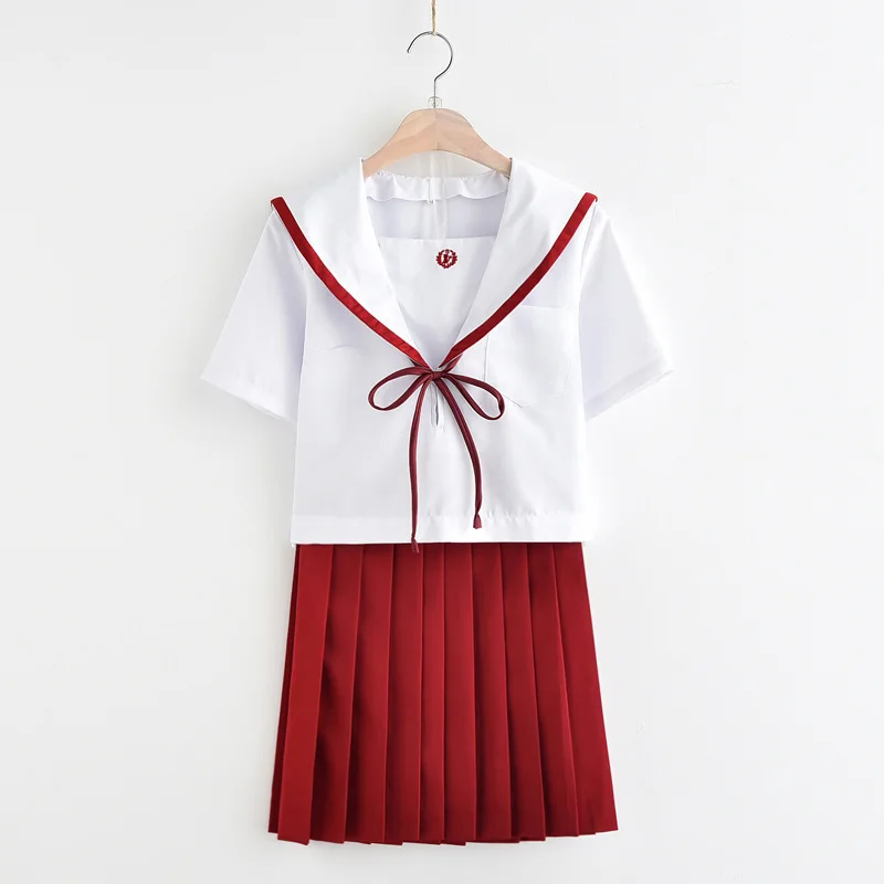 

JK uniform, high-end customized splicing collar, a Kansai placket sailor suit, student uniform