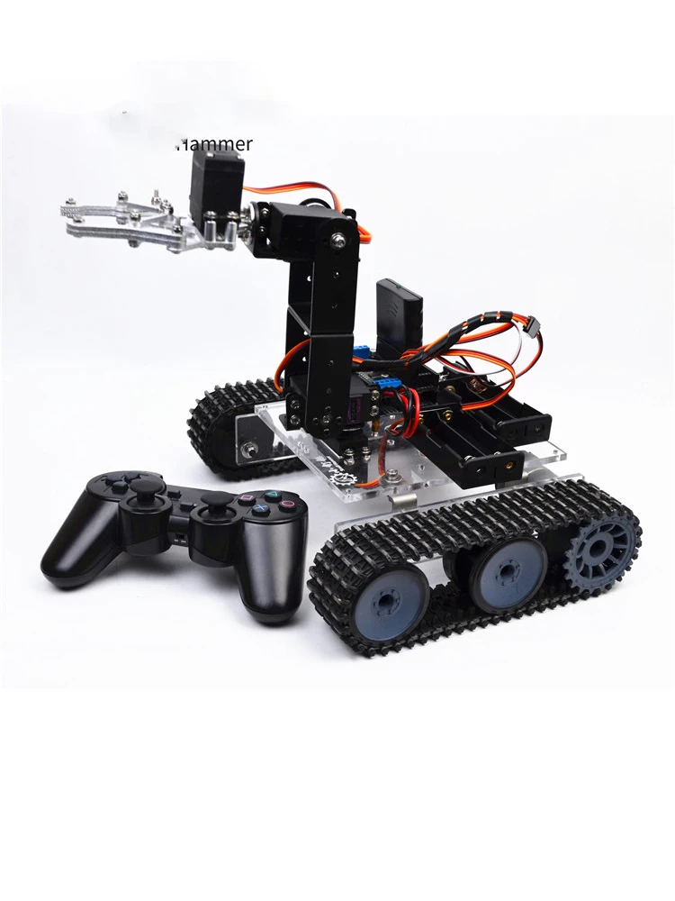 Ramię robota 4 Dof z zbiornik RC do robota Arduino DIY akrylowy Ps2 zdalnie sterowany czołg MG996 ramię robota programowalny samochód Robot