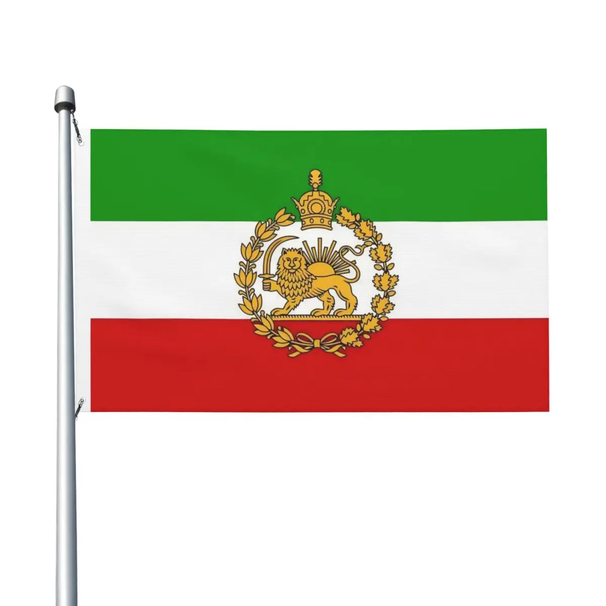 Bandera de Irán con la inscripción 'Haz que Irán vuelva a ser grande' (MIGA), de doble cara, para interiores y exteriores, con 2 ojales, decoración de pared para el hogar, la habitación o el dormitorio