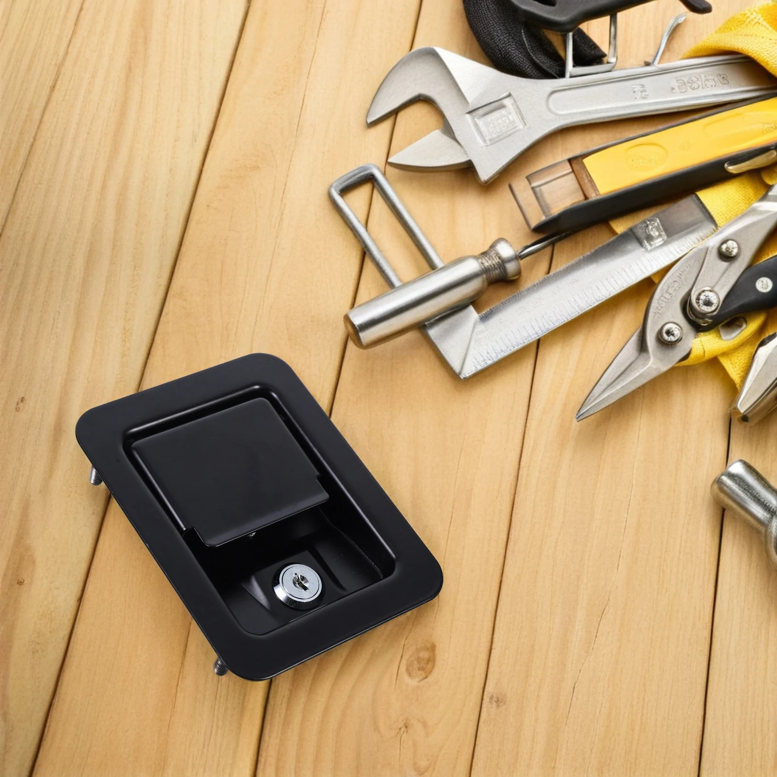 

Electric Cabinet Lock 2Pcs High Security Panel Lock Easy Installation for Camper Door Mailbox Refrigerators Truck Topper