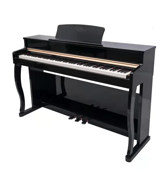 China Factory price upright digital piano Hammer Touch Response piano 88 wooden keys with 3 pedal for sale