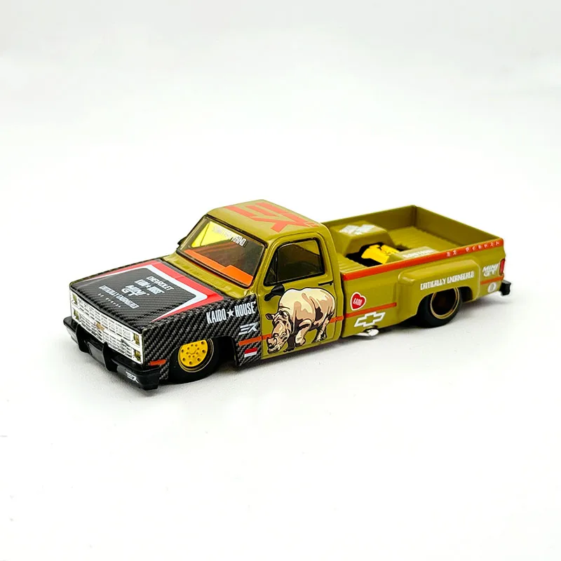 MINIGT 874 KHMG153 en stock 1:64 Silverado Sumatran Rinoceronte Capri Hot Rod Shadow Puppet Diecast modelo de coche Kaido House