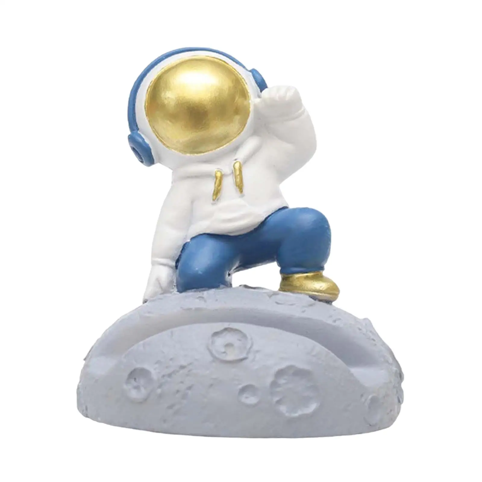 

Lovely Spaceman Desktop Phone Holder Astronaut Statue for Home Decoration